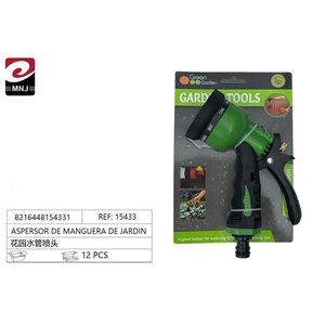 Green Garden Hose Nozzle Sprayer 12 Pcs For Watering Plants And Cleaning Cars - Product Image 1
