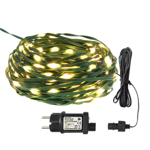100/500/800 <span class=keywords><strong>LED</strong></span> Plug in Corde <span class=keywords><strong>Tube</strong></span> <span class=keywords><strong>Guirlande</strong></span> Lumineuse Extérieure PVC Corde De Noël Fée Lumière Vert Fil De Cuivre <span class=keywords><strong>Guirlande</strong></span> Lumineuse De Noël - Product Image 2