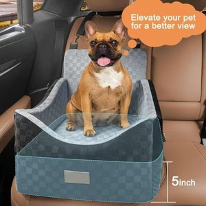 Siège de <span class=keywords><strong>voiture</strong></span> pour chien lavable, imperméable, antidérapant, en Oxford, avec laisse de sécurité, housse amovible pour chiens de petite et moyenne taille, SUV - Product Image 2