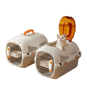 Nouvelle mode solide en plastique <span class=keywords><strong>chat</strong></span> Air Case Portable sac à dos expédition et <span class=keywords><strong>Transport</strong></span> pour animaux de compagnie Cage solide Style <span class=keywords><strong>voiture</strong></span> Pet Case - Product Image 1