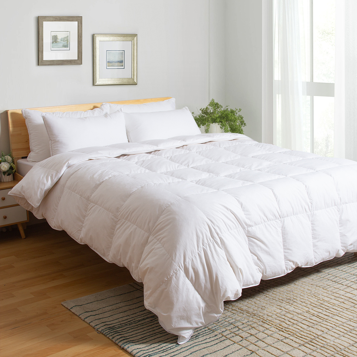 Лидер продаж, летнее пуховое одеяло для взрослых из полиэстера с защитой от пыли и клещей, охлаждающее одеяло