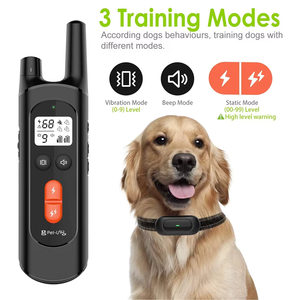 IP67 Waterproof Eco-Friendly Plastic Classic <strong>Dog</strong> <strong>Training</strong> <strong>Collar</strong> Model JXG678 4000ft Remote Control Range 3 Channels 3 <strong>Training</strong> - Product Image 1
