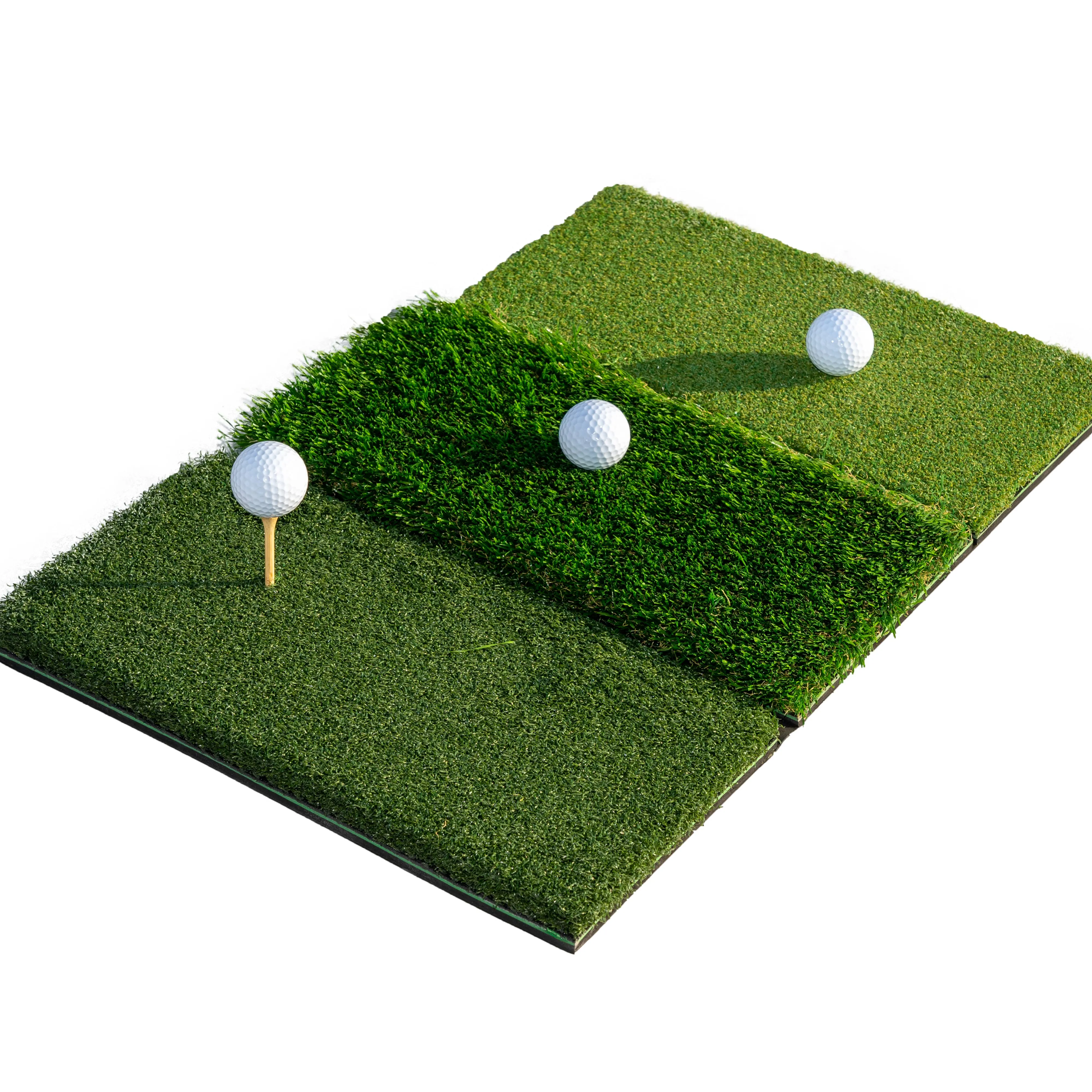 3-in-1 faltbare Gras matte Tragbare Golf-Schlag matte für Trainings hilfen