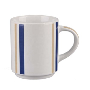 Sin cubierta carta en inglés de leche de avena desayuno café con manija inicio pequeño fresco taza de vidrio - Product Image 2