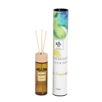 Diffuseur à bâtonnets de luxe 150 ml, huile essentielle, verre ambré, aromathérapie longue durée, parfum écologique, 2 mois d'utilisation à domicile