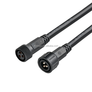 Conectores de <span class=keywords><strong>cable</strong></span> de PVC de gran corriente a prueba de agua IP67 Conector de <span class=keywords><strong>cable</strong></span> de cobre M24 2P 3P Terminales macho hembra Conector eléctrico - Product Image 1