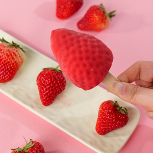 Helado Abink 3D con Forma de Fresa - Postre Congelado con Sabor a Fruta Real para Refrigerios de Verano y Venta al por Menor - Product Image 1