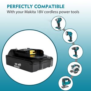 <span class=keywords><strong>Batterie</strong></span> de remplacement 100% authentique 3.0Ah pour Mak Itas 18V, compatible avec les batteries 18 volts BL1860B <span class=keywords><strong>BL1830B</strong></span> BL1815B - Product Image 5