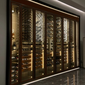Custom <b>Large</b> Luxury Wine Cabinet Electric/battery Dual-zone Temperature Control Stainless Steel Construction for Commercial Use - Product Image 1