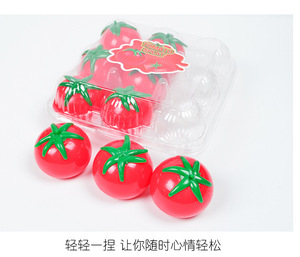 Nouveau jouet TPR souple et collant en forme de nourriture simulée, mignon maïs et tomate, pour la décompression, nouveauté et farce, jouet tomate squishy - Product Image 2