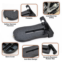 Marteau de sécurité en alliage d'aluminium Marteau de porte Porte-bagages de toit pliable Marteau de sécurité automobile avec marchepieds de voiture