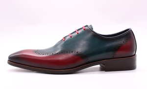 Chaussures Richelieu décontractées faites à la main pour hommes, à lacets, style habillé - Product Image 3