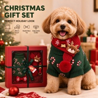 Coffret Cadeau Noël 2026 : Ensemble Collier et Quatre Articles pour Chiens – Conception Confortable pour l'Hiver – Idéal comme Cadeau pour Chiens