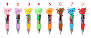 Stylo bille en plastique mini quatre couleurs à motif de dessin animé, promotionnel, avec impression de logo personnalisé, pour publicité, cadeau de papeterie multicolore à thème animal - Product Image 6