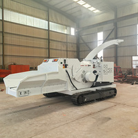 Broyeur de bois de haute qualité pour moteur diesel et machine mobile de broyage de branches forestières et de grumes