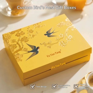 Caja de Regalo Personalizada para Nido de Pájaro Listo para Comer, Empaque Portátil de Grado Alimenticio para Regalos de Lujo - Product Image 3