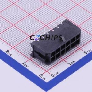 430451212 Wire-to-Board Pin Header Through hole Component (THT),P=3mm Connector 2x6P 3mm Through Hole Micro-Fit (MX 3.0) - Product Image 1