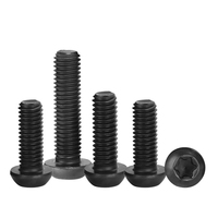 Baut Mesin Baja Tahan Karat 304 Hitam Oksida M2 M2.5 M3 M4 M5 M6 M8 Kepala Tombol Torx