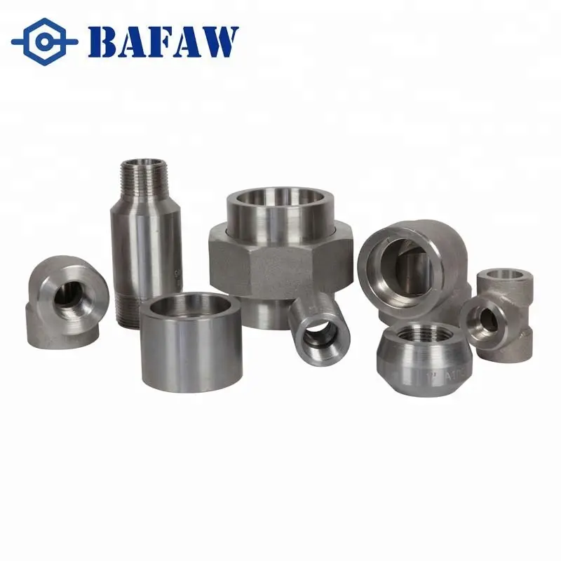 ASTM A105ข้อศอกเหล็กคาร์บอนปลอมแปลง/Tee/Coupling/Bushing ราคาที่แข่งขันได้