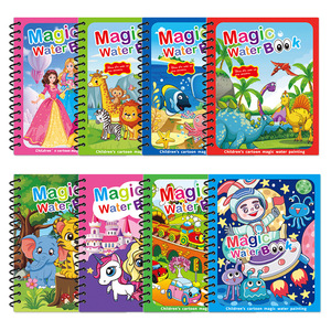 Gran oferta, libro mágico colorido para pintar con agua, libro para colorear reutilizable, libro de dibujo mágico con bolígrafo para niños - Product Image 2