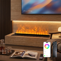 Cheminée électrique décorative moderne à vapeur d'eau 3D de haute qualité 150/180/200 cm, humidificateur à flamme de vapeur