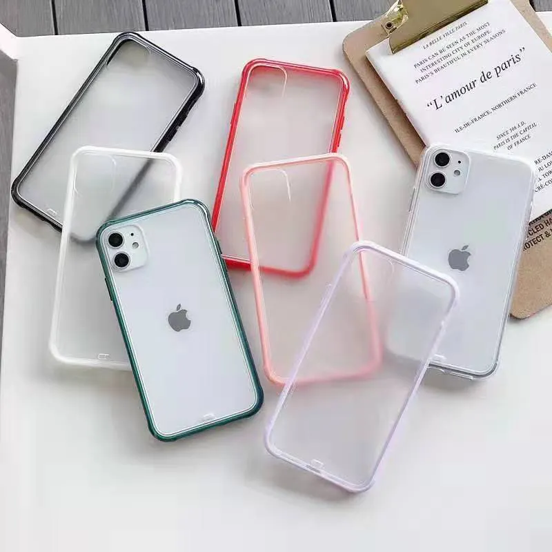 Amazon Hot Selling Matte Rubber Oil 0.35mm Thin Cover Frosted PC TPU Phone Case For iPhone 11 Release Phone Cases Full Cover