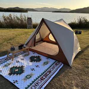 Carpa de Verano Chenya Cy02 de Una Sola Capa, Tipo Extendido, Impermeable, de Oxford, con Una Habitación, Triangular, Portátil, para Acampar, Senderismo y Actividades al Aire Libre - Product Image 4