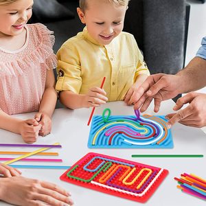 Jouet sensoriel <span class=keywords><strong>en</strong></span> silicone double face amélioré, planche d'<span class=keywords><strong>activités</strong></span> <span class=keywords><strong>pour</strong></span> calmer le stress et l'anxiété, cadeau <span class=keywords><strong>pour</strong></span> enfants - Product Image 5