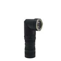 Lampe torche à angle droit 1400lm, 1100mAh, portée 164m, OEM ODM, moule gratuit, torche EDC 90 degrés, étanche USB – Fabrication sur mesure depuis 44 ans