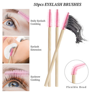 Ensemble de pinceaux de maquillage écologiques, pinceaux pour cils et lèvres, poils synthétiques doux, manche en bambou, kit d'outils cosmétiques, ensemble de pinceaux de maquillage - Product Image 3
