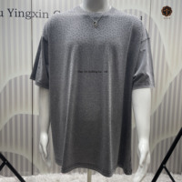 TITI kustom berlian imitasi ukuran besar katun lengan pendek dicetak cuci air Vintage pria berlian imitasi Tshirt Batik Retro T-shirt
