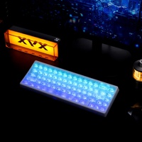 Teclado Mecánico Trimodal XVX M67 JadeStone de Carbono Forjado con Retroiluminación RGB Inalámbrico 2.4G y Teclas IMD-Tech