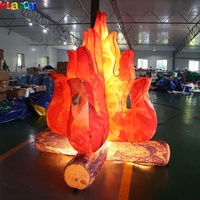 Magnifique modèle de flamme de feu de camp gonflable publicitaire, ballon de flamme géant personnalisé