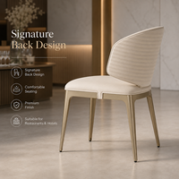 Sillón Moderno Tapizado en Cuero para Restaurante, Hotel, Cafetería, Bar, Sala de Estar, Oficina, Muebles Comerciales