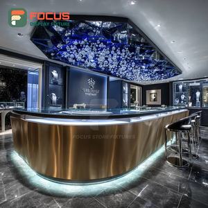 Exhibidor de Joyería de Lujo para Interiores de Tiendas, Mueble de Joyería con Superficie Pulida para Tiendas de Marca - Product Image 6