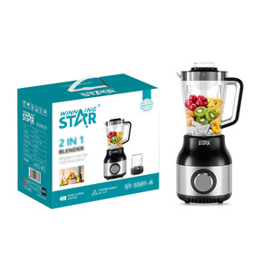 Winningstar - Molinillo de Café y Exprimidor de Acero Inoxidable de 1.8L con Cuatro Cuchillas, Multifuncional 2 en 1 - Product Image 1