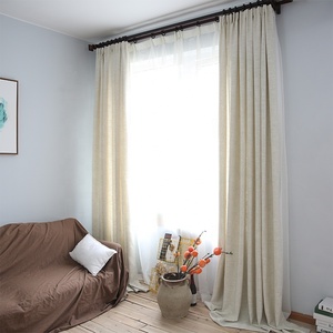 <span class=keywords><strong>Tende</strong></span> <span class=keywords><strong>in</strong></span> <span class=keywords><strong>Lino</strong></span> Grigio <span class=keywords><strong>Lino</strong></span> e Bianco con Fodera Oscurante per Soggiorno e Camera da Letto - Product Image 5