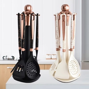 Nouveaux ustensiles de cuisine en silicone, ensembles d'ustensiles de cuisine avec support de rangement - Product Image 2