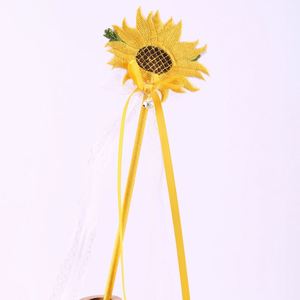 3PCS/set Performance Props Sunflower Embroidery Kids Butterfly Wings Set with <b>Headband</b> Fairy Wand - Product Image 4