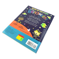Servicio de Impresión de Libros de Actividades de Halloween para Niños Personalizados OEM con Impresión de Libros con Pegatinas Brillantes en la Oscuridad y con Relieve