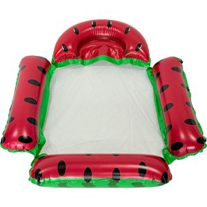 Flotador inflable de tres y cuatro tubos con forma de fruta, nueva hamaca de malla plegable para piscina, tumbona acuática. - Product Image 5