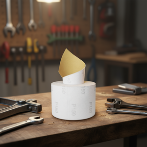 Rollo de papel de lija Veli P150, discos abrasivos para pulir madera y metal - Product Image 3