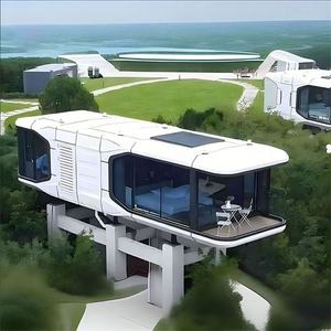 Cápsula de Jardín Zen, Prefabricada en Acero, Impermeable, con Dormitorio y Baño, para Resorts de <span class=keywords><strong>Onsen</strong></span> <span class=keywords><strong>Japoneses</strong></span> y Tours de Meditación - Product Image 6