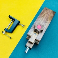 Modèle sur mesure; Pince de couture en cuir professionnelle Étau de couture en bois pour pince de bureau réglable en cuir fait main