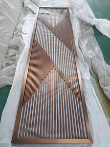 Tùy chỉnh vàng thép không gỉ phân vùng màn hình tùy chỉnh CNC Laser cắt Bảng điều khiển cho biệt thự trang trí tường - Product Image 3