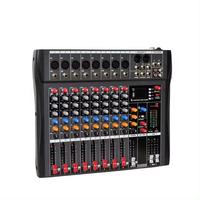 Mélangeur audio numérique Usb 8 canaux Microphone amplificateur de mélange de son intégré 48V mélangeur de console professionnel haute Performance