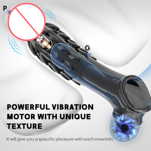 Fabrieksmatig geproduceerde herbruikbare cockring vibrator, verlengende penis sleeve & dildo hoes, seksspeeltje voor mannen en vrouwen - Product Image 6