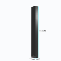 Audfly EA18 Sistema de Sonido Activo de Columna de Madera de 12 Pulgadas, Altavoces Line Array Digitalmente Controlables