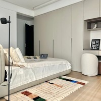 Nouvelle coiffeuse moderne européenne minimaliste en bois avec miroir éclairé par LED, rangement, écologique, modulaire, directement de l'usine, salon