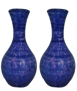 Blue Color Flower <b>Vase</b> For Home Decoration - Product Image 2